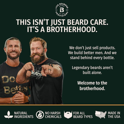 Beard Oil, 1 Fl Oz - Premium All-Natural Jojoba - Made in the USA - Hair and Skin Care for Men with Dry, Flaky Patches | Executive Scent - Cedar, Vanilla