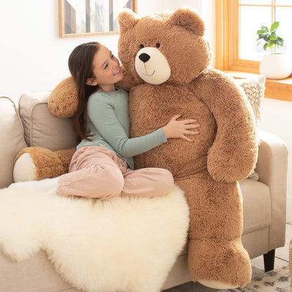 | Giant Stuffed Animal | Eco Friendly Big Teddy Bear, Stuffed in Vermont USA | 4 FT | Plush Gift for Kids & Adults | Big Bear Collection