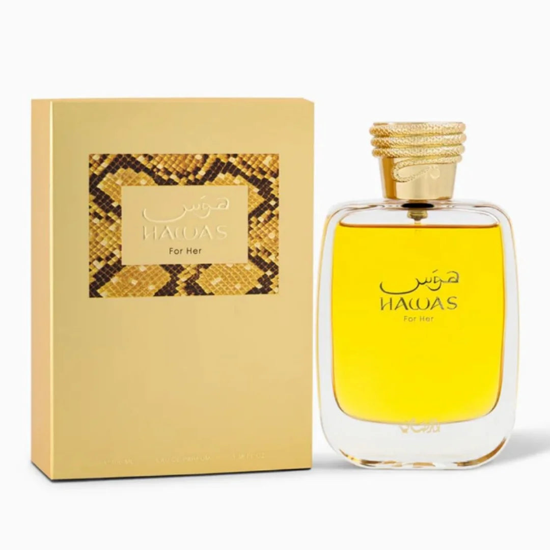 RASASI Hawas For Her - Eau de Parfum 100ML (3.4 OZ) - Premium Arabian Perfume For Women, A Signature Women Perfume Long-Lasting Fragrance For All Day
