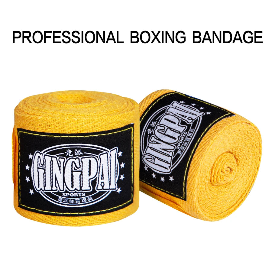 2 Rolls Cotton Boxing Bandage Wrist Wraps Combat Protect Boxing Sport Kickboxing Muay Thai Handbands Training Competition Gloves