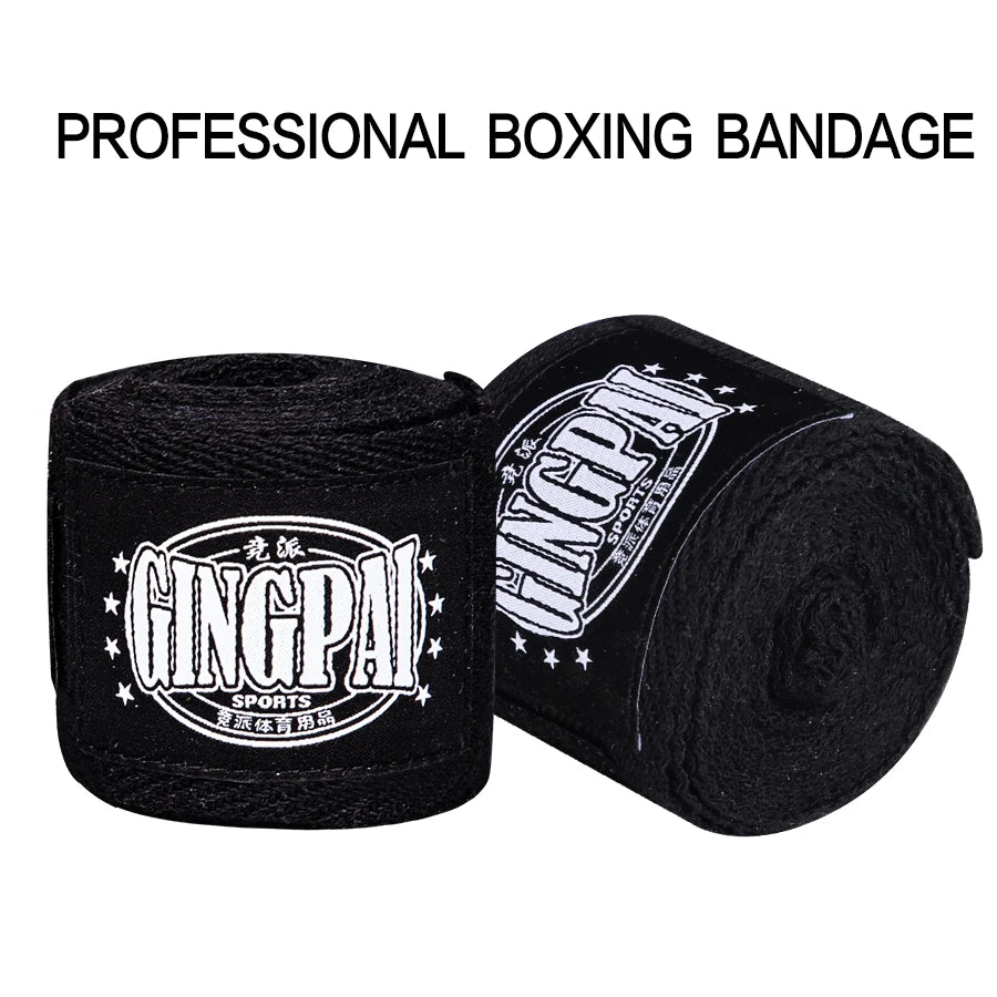 2 Rolls Cotton Boxing Bandage Wrist Wraps Combat Protect Boxing Sport Kickboxing Muay Thai Handbands Training Competition Gloves