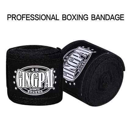 2 Rolls Cotton Boxing Bandage Wrist Wraps Combat Protect Boxing Sport Kickboxing Muay Thai Handbands Training Competition Gloves