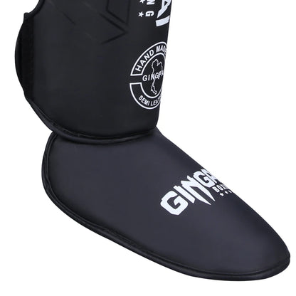 1 Pair MMA Boxing Muay Thai Shin Guards Kickboxing Leg Support Shield Equipment Karate Ankle Foot Protection Ankle Legging