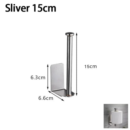 Kitchen Towel Holder Stainless Steel Paper Towel Holder Under Sink Organizer Lengthen Storage Rack Sink Accessories SNJ007