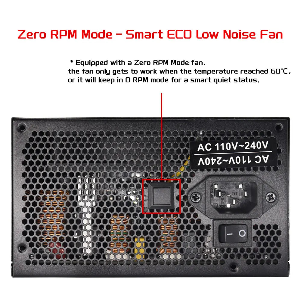 PCIE 5.0 1200W PC Power Supply Full Modular PSU For Power Source 1200W WATT Power Supply ATX PC PSU GPU Gaming Graphics