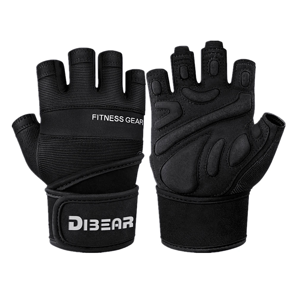Bodybuilding Gym Gloves Powerlifting Dumbbell Kettlebell Crossift Training Fitness Gloves For Man Women Home Workout