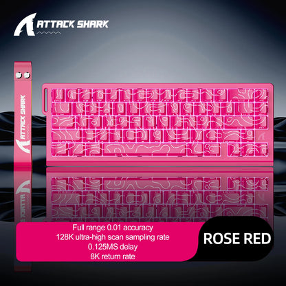 ATTACK SHARK X68HE X68Pro He Magnetic Mechanical Keyboard for Pro Gaming 0.01mm Rapid Trigg 8000Hz SOCD/Rs 0.125ms 128K Rate
