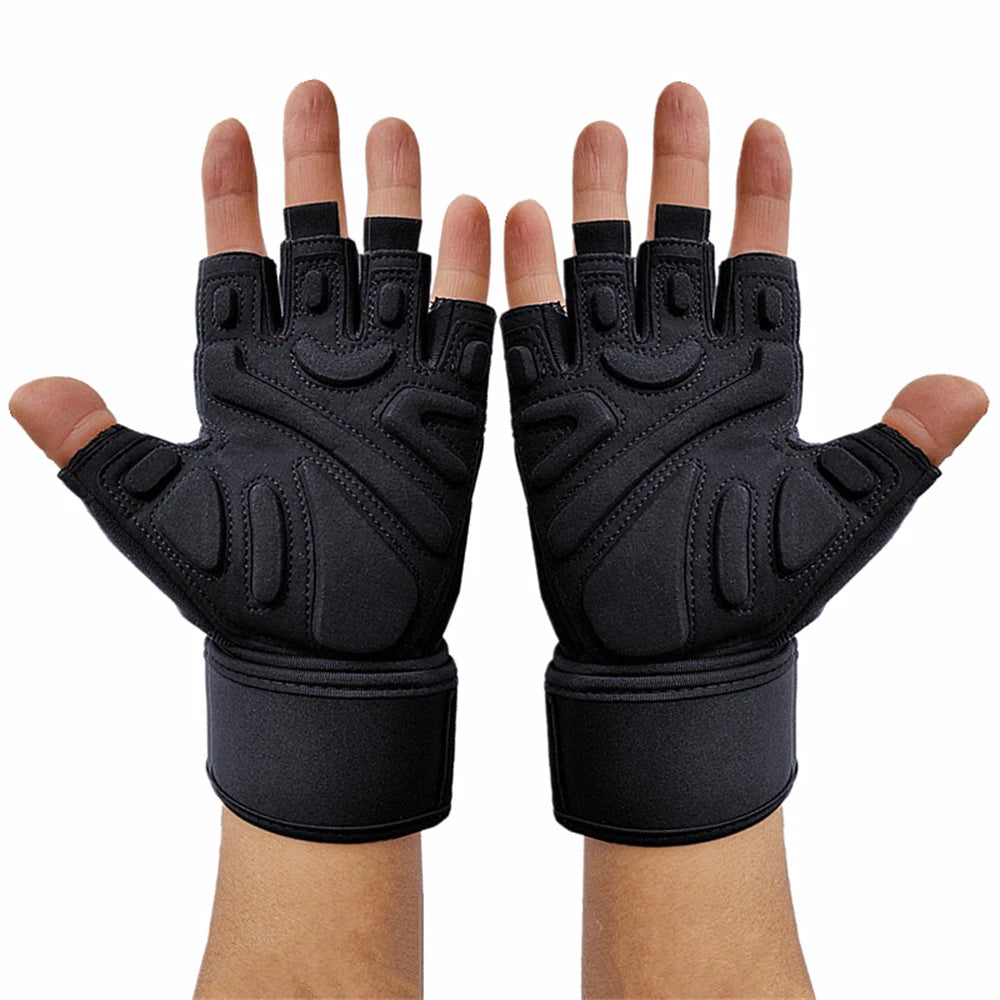 Bodybuilding Gym Gloves Powerlifting Dumbbell Kettlebell Crossift Training Fitness Gloves For Man Women Home Workout