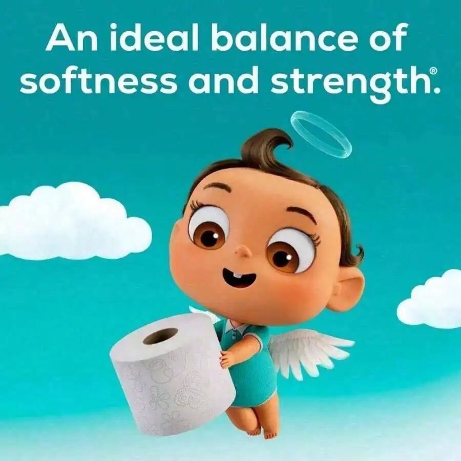 Mother's Day Angel Soft Toilet Paper, Pack-6Mega Rolls = 24Regular Rolls, Soft And Strong Toilet Tissue - Toilet Paper, Tissue Paper, Roll, Paper Towels, Papel Toalla Para Cocina, Fuerza Regida, Cleaning Supplies, Buy One Get