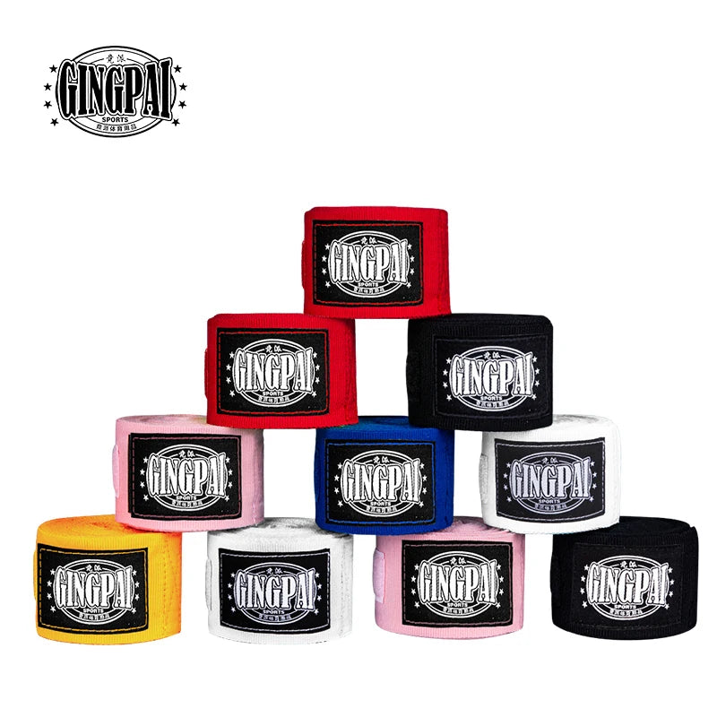 2 Rolls Cotton Boxing Bandage Wrist Wraps Combat Protect Boxing Sport Kickboxing Muay Thai Handbands Training Competition Gloves