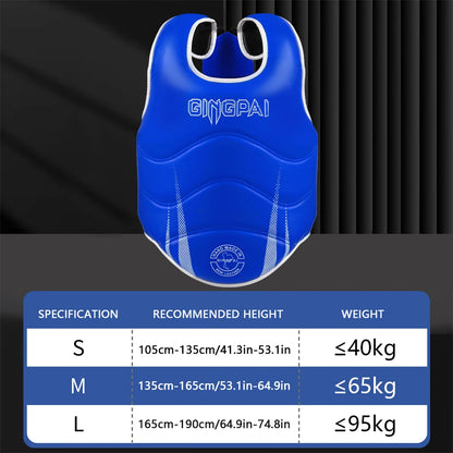 Boxing Chest Guard MMA Kickboxing Body Protector Martial Arts Rib Shield Taekwondo Training Vest Armour Heavy Punch Uniform ﻿