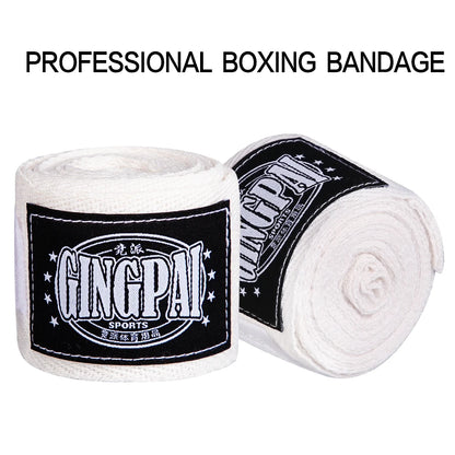 2 Rolls Cotton Boxing Bandage Wrist Wraps Combat Protect Boxing Sport Kickboxing Muay Thai Handbands Training Competition Gloves