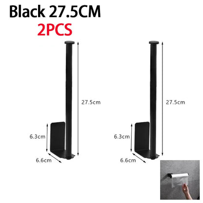Kitchen Towel Holder Stainless Steel Paper Towel Holder Under Sink Organizer Lengthen Storage Rack Sink Accessories SNJ007