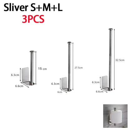 Kitchen Towel Holder Stainless Steel Paper Towel Holder Under Sink Organizer Lengthen Storage Rack Sink Accessories SNJ007