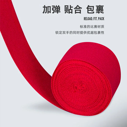 2 Rolls Cotton Boxing Bandage Wrist Wraps Combat Protect Boxing Sport Kickboxing Muay Thai Handbands Training Competition Gloves