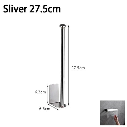 Kitchen Towel Holder Stainless Steel Paper Towel Holder Under Sink Organizer Lengthen Storage Rack Sink Accessories SNJ007