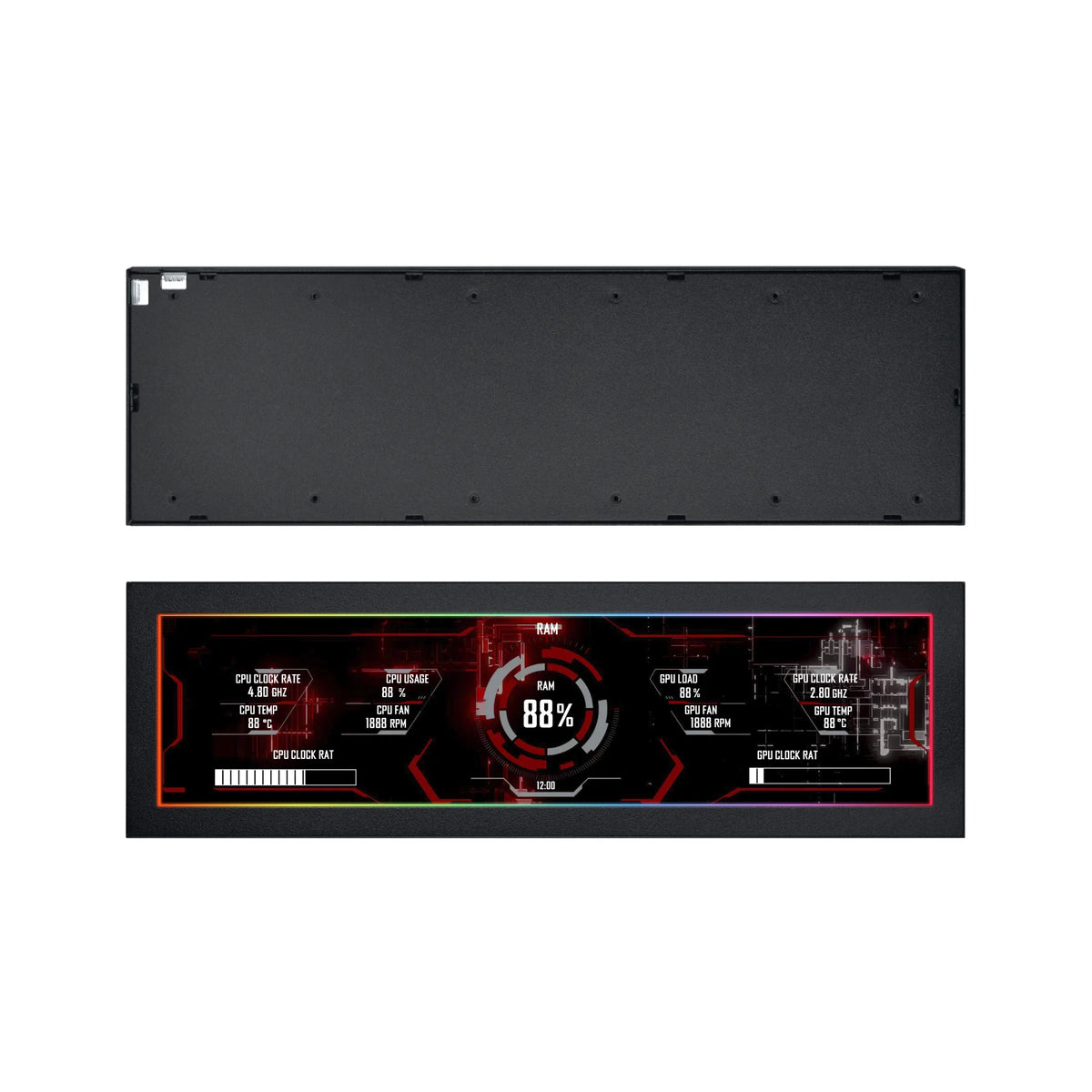LIAN LI 8.8 Inch Universal Screen 1920x480 Resolution IPS LCD Display for PC Case (SM088X/SM088W)