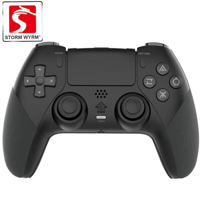 STORM WYRM Wireless Gamepad Controller for PS4 With Motorized Vibration Body Sensing 6-Axis Continuous Firing Function T29